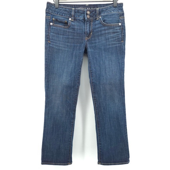 American Eagle Outfitters Denim - American Eagle Artist Crop Womens Jeans 4 Dark Blue Stretch Denim Casual